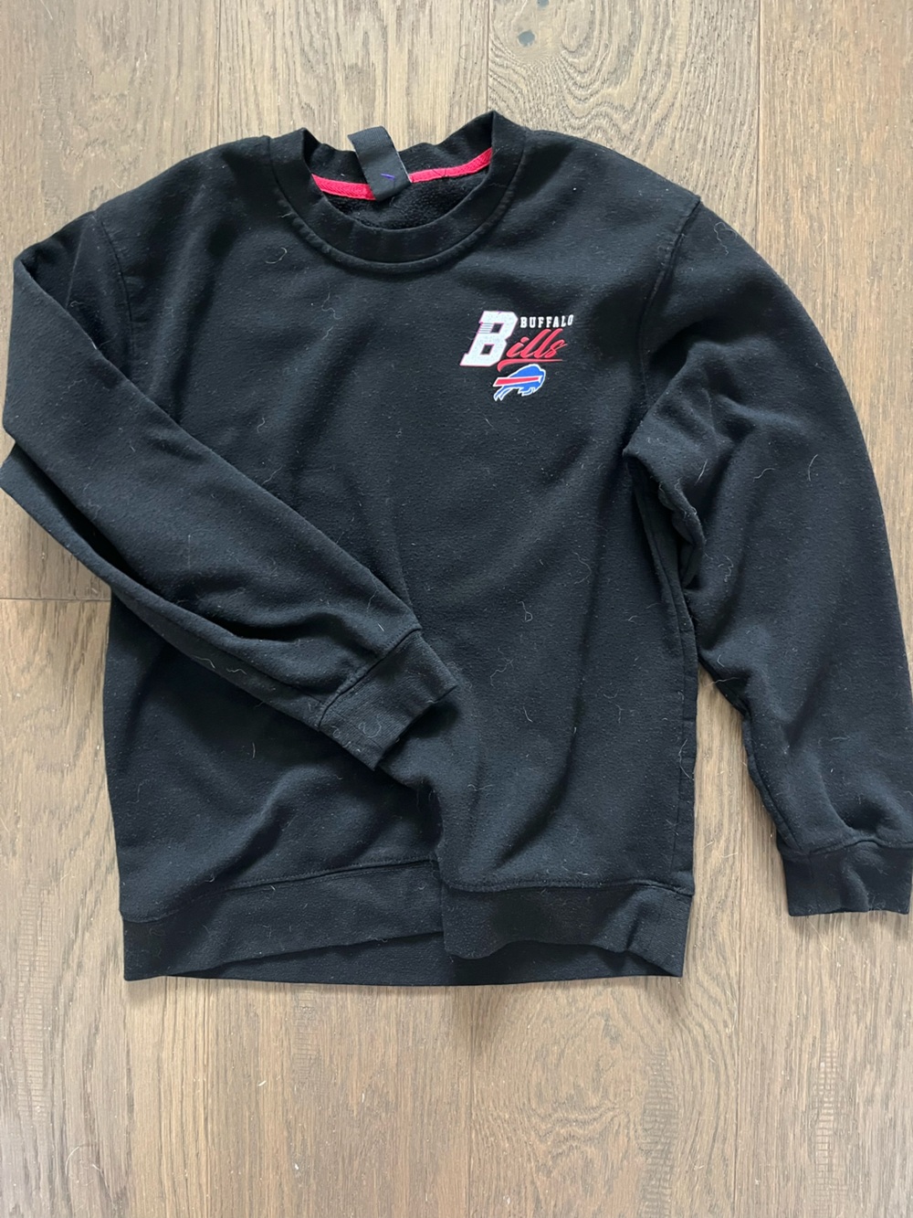Vintage NFL Apparel Buffalo Bills Kids Black Crewneck Sweatshirt